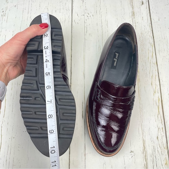 Paul Green Carmel Crinkle Leather Loafers - Picture 10 of 16